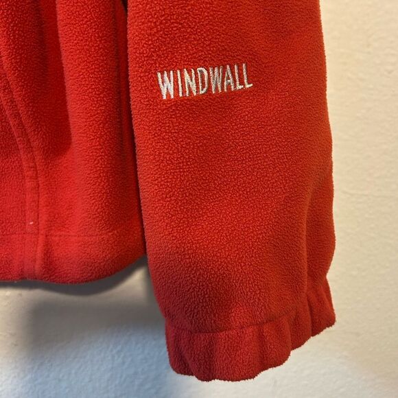 The north face mens windfall fleece jacket red large full zip Layer Outdoors - Picture 2 of 13